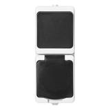 Łącznik pojedynczy + Gniazdo AQUATIC MINI IP54 biało-czarne OR-OE-7307/WB ORNO
