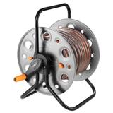 Stojak na wąż ogrodowy, metalowa konstrukcja, do 60 m węza 1/2"