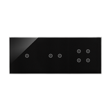 Simon 54 Touch Panel dotykowy S54 Touch 3 moduły 1 pole dotykowe + 2 pola dotykowe poziome + 4 pola dotykowe zastygła lawa DSTR3124/73 KONTAKT