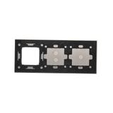 Simon 54 Touch Panel dotykowy S54 Touch 3 moduły 1 pole dotykowe + 2 pola dotykowe pionowe + 1 otwór na osprzęt S54 srebrna mgła DSTR3130/71 KONTAKT