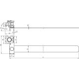 Obejma taśmowa do anten 3/4-3", stal nierdzewna NIRO