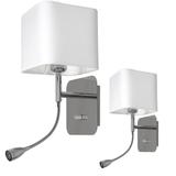 Milagro kinkiet Napoli E27 + LED 1W 90lm 4000K biały/chrom ML63600
