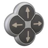 M22-D4-S-X7 Przycisk 4 pozycyjny czarny /strzałki/ z samopowrotem 286336 EATON