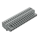 MCS-MIDI Classic gniazdo 17-bieg. szare raster 5 mm