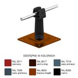 AN-11P/LA/C-N Uchwyt na płytce stal.H=7cm Z-zatrz. /LA/ czarny