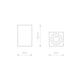 Nowodvorski plafon łazienkowy Bravo GU10 biały IP54 8364