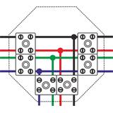 PIP-3AN R6x2x4 Puszka przeciwpożarowa, ośmiokątna, E90, rozgałęźna, 6x2x4mm2,137x124x28 mm - kolor c
