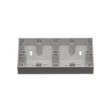 Simon 55 Puszka natynkowa narożna 2-krotna do ramek LINE/DUO Aluminium mat TPNR2/143 KONTAKT
