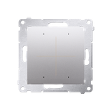 Simon 54 Elektroniczny łącznik/przycisk 4-krotny do sterowania 4 obwodami srebrny mat