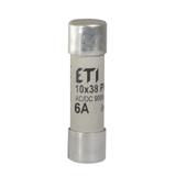 Wkładka topikowa cylindryczna PV gR 900V CH10x38 gR 6A 900V AC DC 002625029 ETI