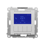 Simon 55 Termostat programowalny z wyświetlaczem Aluminium mat