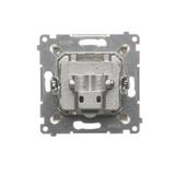 Simon 54 Gniazdo R-TV-DATA złoty mat