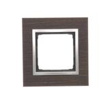 Simon 54 Nature Ramka 1-krotna Nature-Drewno SREBRNE WENGE IP20/IP44* (*IP44-należy zastosować uszczelkę ramki DUN1) DRN1/84 KONTAKT