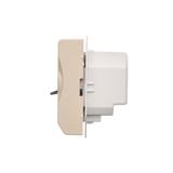 Simon Basic Regulator temperatury z czujnikiem wewnętrznym 16A 230V. Montaż gniazda na wkręty do pus