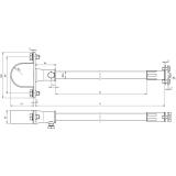 Wspornik dystansujący do rury wsporczej do drutu 7-10 mm, GFK/NIRO/ZG-St/tZn 106331 DEHN