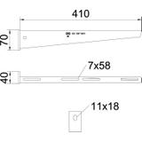 AW 15/41, WSPORNIK ŚCIENNY AW 15/410 VA