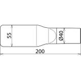 Dysza płaska szer. 60 / dł. 260 mm