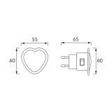 LAMPKA WTYKOWA  HL992L SERCE