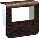 tehalit.SL Pokrywa nośnika urządzeń 20x55 2*45x45 sucupira SL20055932D6 HAGER