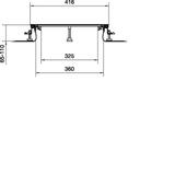 tehalit.BK Kanał współpoziomy boczna folia ochronna BKF 400x(65-110)mm stal BKF400065 HAGER
