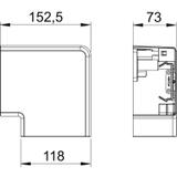 GK-FH70110LGR, Naroże płaskie