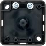 Integro Puszka natynkowa 1-krotna płaska, czarny, połysk