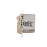 Simon 54 Oprawa oświetleniowa LED z czujnikiem ruchu 230 V AC 1.4 W białe neutralne 4000 K złoty mat DOSCB.01/44 KONTAKT