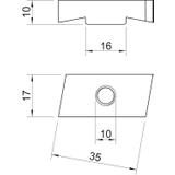 MS40SN M10 A4 Nakrętka ślizgowa
