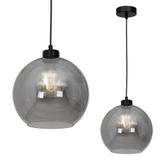 Milagro lampa wisząca Sofia Smoked E27 czarna MLP6577