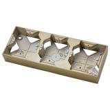 IMPRESJA Puszka instalacyjna potrójna - kolor złoty metalik