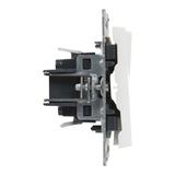 SUNO - Łącznik schodowy podwójny - 10 AX - 250 V~ - zaciski automatyczne, Biały, Legrand