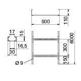 DRABINKA LG 110X500 FS