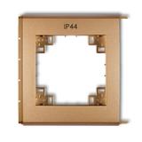 FLEXI Ramka zewnętrzna do łączników IP44 złoty metalik