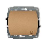 TREND Mechanizm łącznika zwierny dzwonek podświetlanego złoty metalik