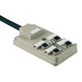 SAI-4-F 4P IDC PUR 5M Pasywny rozdzielacz czujnik / człon wykonawczy (z przewodem), nr katalogowy 17
