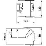 GK-AH70130CW, Naroże zewnętrzne ruchome
