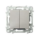 SZAFIR Łącznik dwugrupowy świecznikowy z podświetleniem białym - kolor kaszmirowy beż