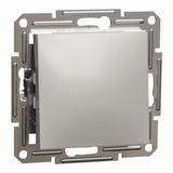 Asfora, przycisk 1-biegunowy, bez ramki, brąz