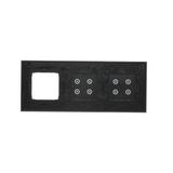 Simon 54 Touch Panel dotykowy S54 Touch 3 moduły 4 pola dotykowe + 4 pola dotykowe + 1 otwór na osprzęt S54 zastygła lawa DSTR3440/73 KONTAKT