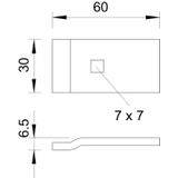 ZACISK 60X30X4 MM FT