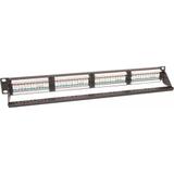 Panel kat. 5e 19" 1U 24xRJ45 UTP czarny