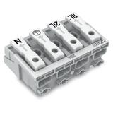 złączka zasilająca 4-biegunowa bez stopek bez styku PE