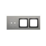 Simon 54 Touch Panel dotykowy S54 Touch 3 moduły 2 pola dotykowe poziome + 2 otwory na osprzęty S54 burzowa chmura DSTR3200/72 KONTAKT