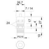 V-TEC/L, DŁAWIKI Z DŁUGIM GWINT.PG16 MS