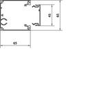 tehalit.DB Minikolumna jednostronna 45 wys. 650mm alu