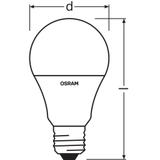 Lampa LED STAR+ CL A RGBWFR 60 dimmable via remote control 9,7W 827 E27