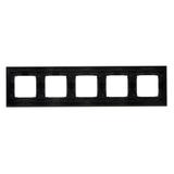 Simon 54 NATURE WMDZ-0150xS-082 Ramka 5-krotna Nature-Metal, INOX NERO, IP20/IP44. (IP44-należy zast DRN5/82 KONTAKT
