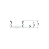 univers N Blok dla szyn zbiorczych poziomych 60mm 4/5-pol. 2xNH00 450x250mm UE31E2B HAGER
