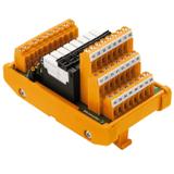 RSMS-8 24VAC/DC 1CO S Moduł interfejsu z przekaźnikami, RSS, LP3R 5.08mm, złącze śrubowe, LP 5,08 mm, 24 V AC ± 10%, 24 V DC ± 10%, 6 mA, 15,6 mA /1szt./ 1456830000 WEIDMÜLLER