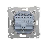 Simon 54 Przycisk potrójny 10A szybkozłączka biały